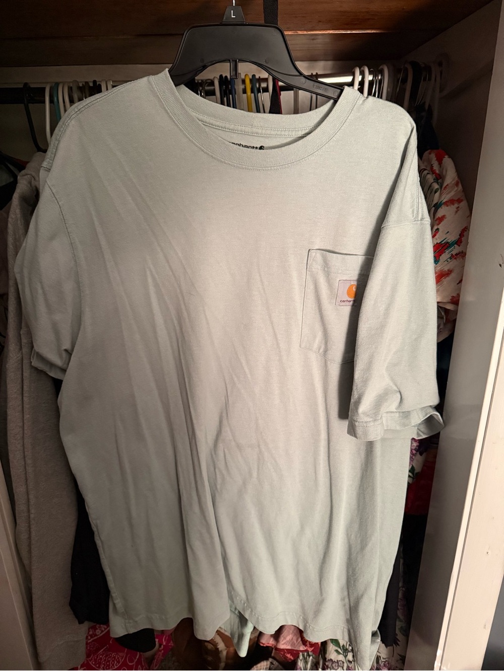 Carhartt Short-Sleeve Pocket Tee — Sage Green